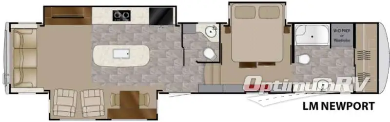 2016 Heartland Landmark 365 Newport Floorplan Photo