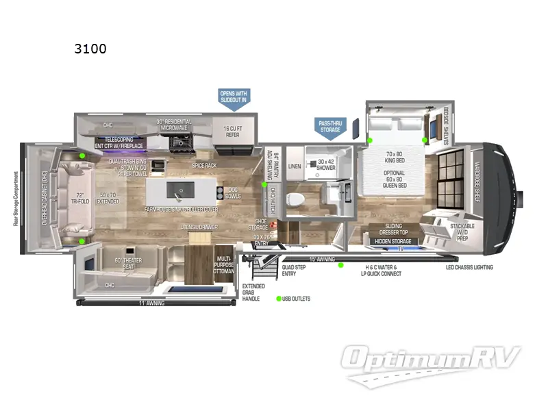2024 Brinkley Model Z 3100 Floorplan Photo