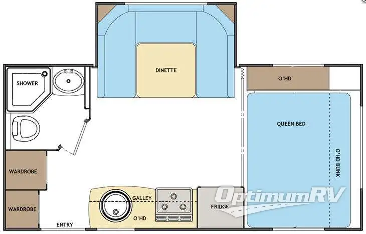 2012 Lance Lance Travel Trailers 1685 Floorplan Photo