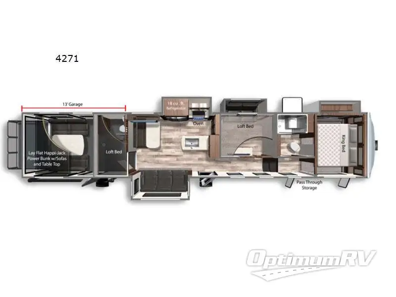 2022 Dutchmen Triton 4271 Floorplan Photo
