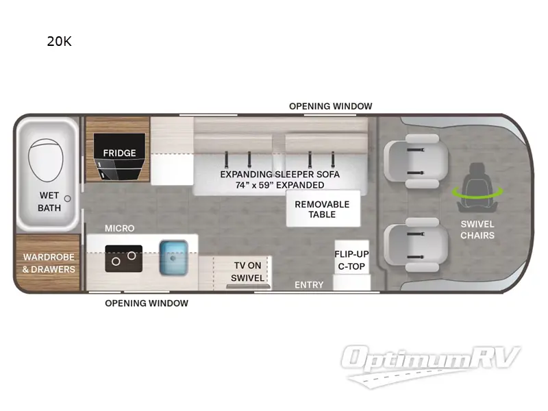 2023 Thor Sequence 20K Floorplan Photo