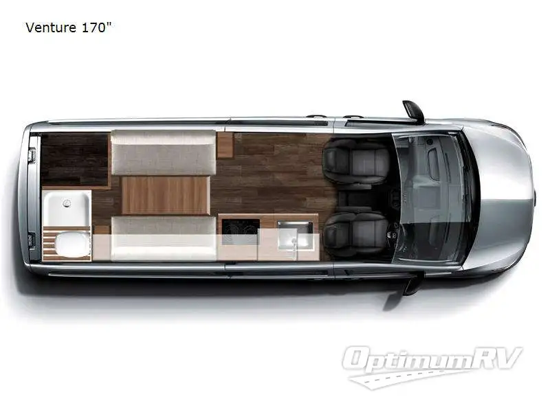 2024 27North Adventure Vans Venture 170 RV Floorplan Photo
