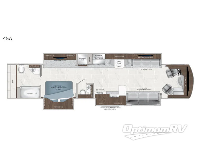 2019 American Coach American Dream 45A Floorplan Photo