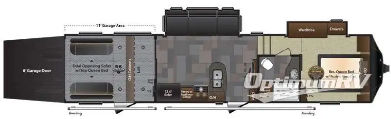 2016 Keystone Fuzion 325 Floorplan Photo