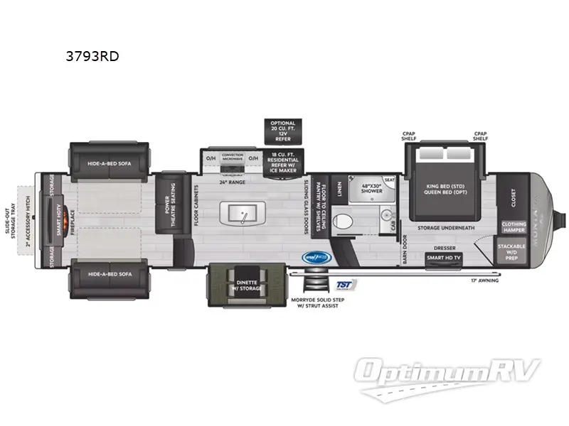 2023 Keystone Montana 3793RD Floorplan Photo