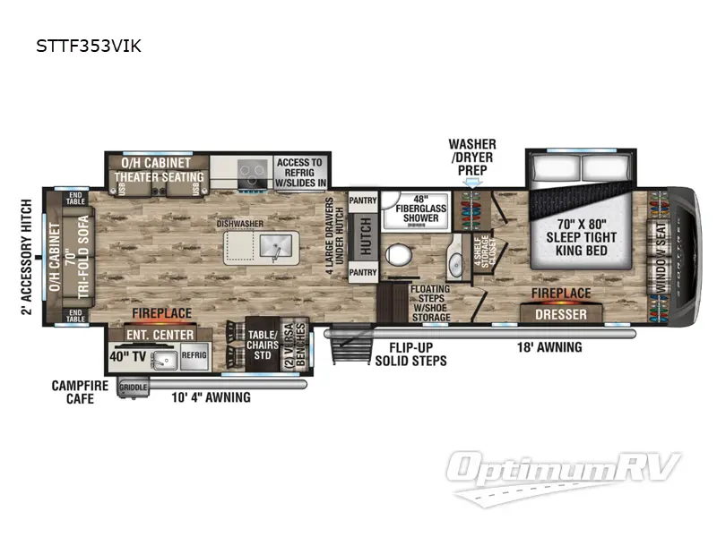 2024 Venture SportTrek Touring Edition STTF353VIK Floorplan Photo