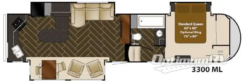 2015 Heartland Gateway 3300ML RV Floorplan Photo