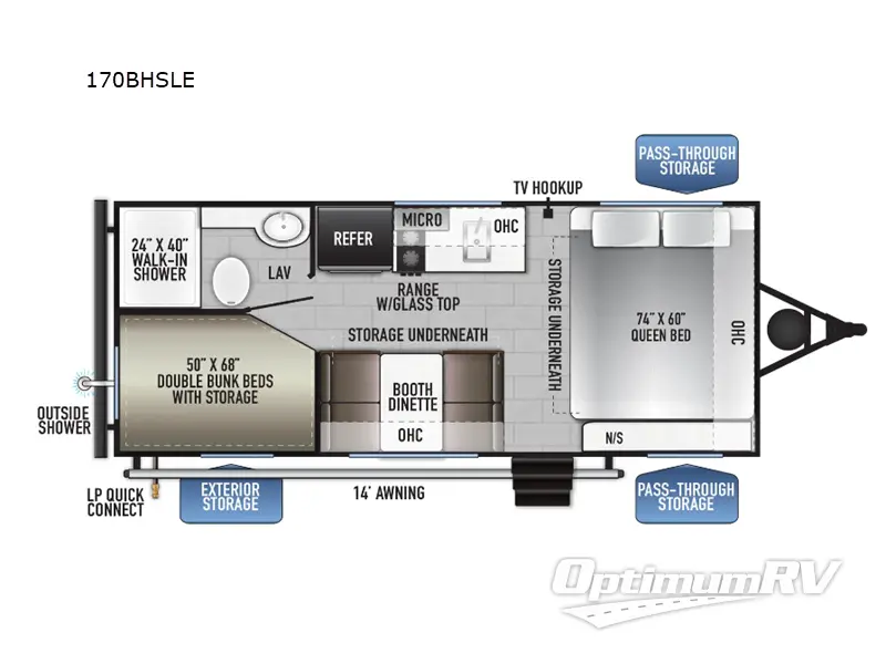 2025 East To West Della Terra LE 170BHSLE Floorplan Photo