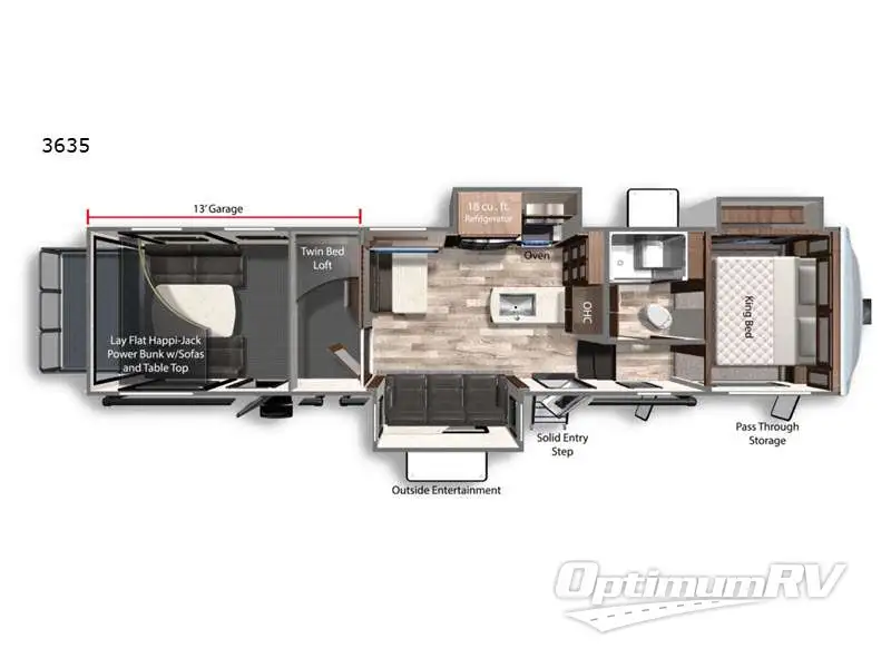 2022 Dutchmen Voltage 3635 Floorplan Photo