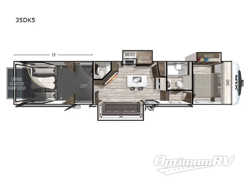 2023 Forest River XLR Nitro 35DK5 RV Floorplan Photo