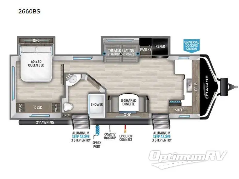 2024 Grand Design Imagine 2660BS RV Floorplan Photo