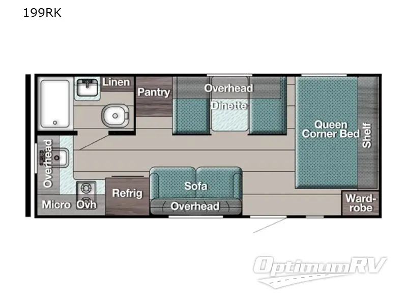 2021 Gulf Stream Conquest 199RK RV Floorplan Photo