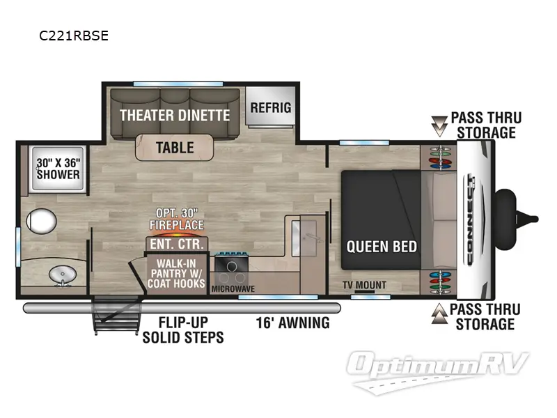 2024 KZ Connect SE C221RBSE RV Floorplan Photo