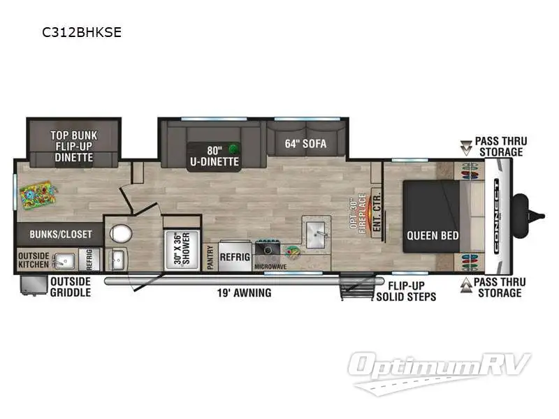 2024 KZ Connect SE C312BHKSE Floorplan Photo
