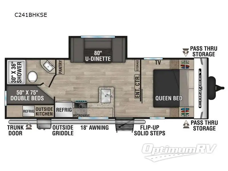 2024 KZ Connect SE C241BHKSE Floorplan Photo