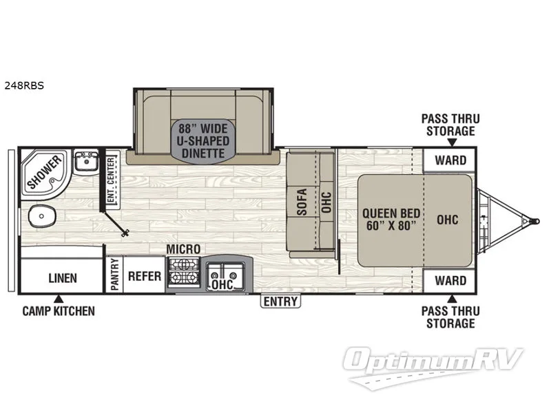 2018 Coachmen Freedom Express 248RBS Floorplan Photo