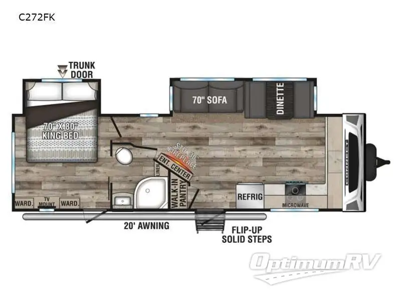 2023 KZ Connect C272FK RV Floorplan Photo