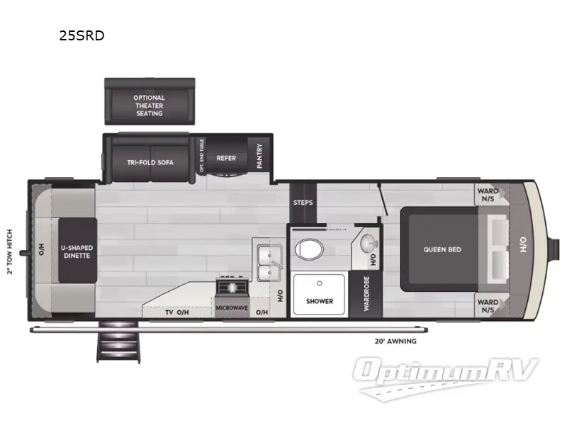 2025 Keystone Arcadia Select 25SRD Floorplan Photo