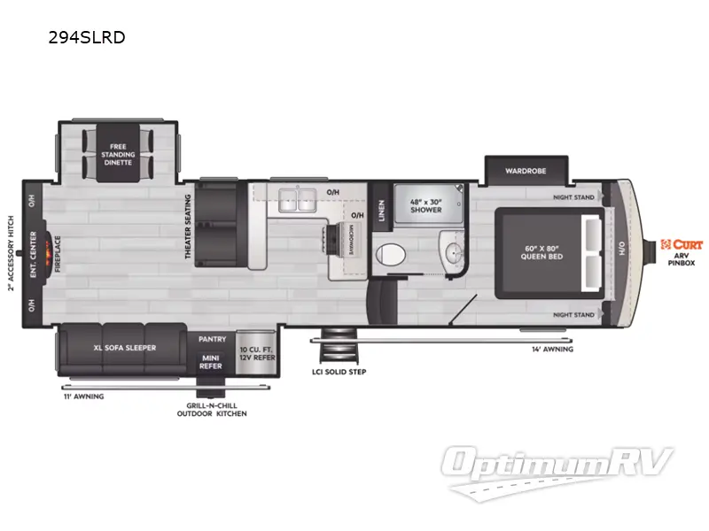 2024 Keystone Arcadia Super Lite 294SLRD RV Floorplan Photo