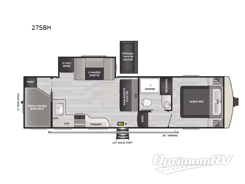 2025 Keystone Arcadia Select 27SBH Floorplan Photo