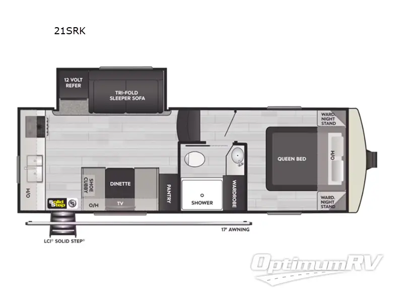2024 Keystone Arcadia Select 21SRK RV Floorplan Photo