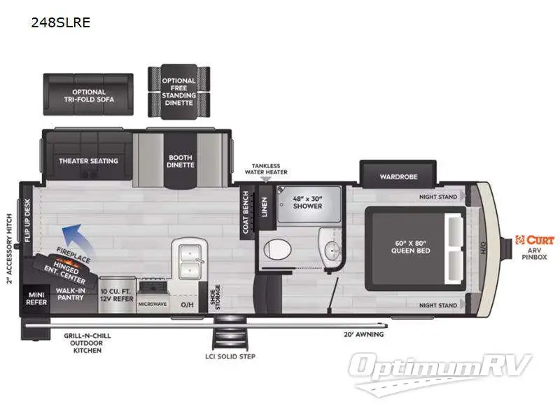 2023 Keystone Arcadia Super Lite 248SLRE Floorplan Photo