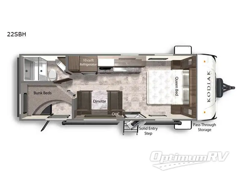 2024 Dutchmen Kodiak SE 22SBH RV Floorplan Photo