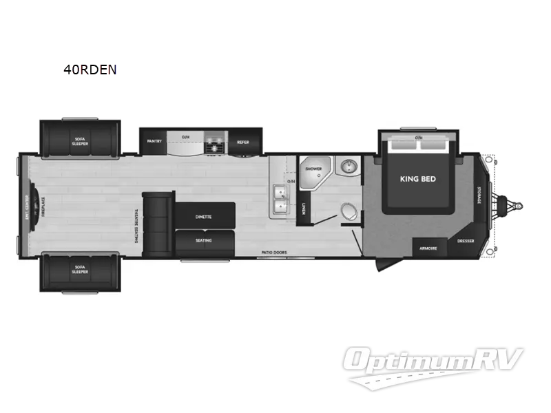 2024 Keystone Residence 40RDEN Floorplan Photo