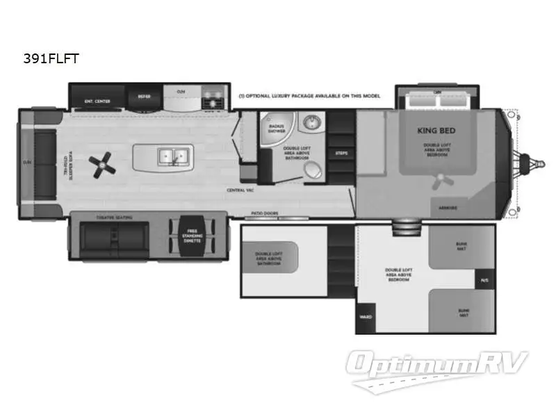 2023 Keystone Retreat 391FLFT Floorplan Photo