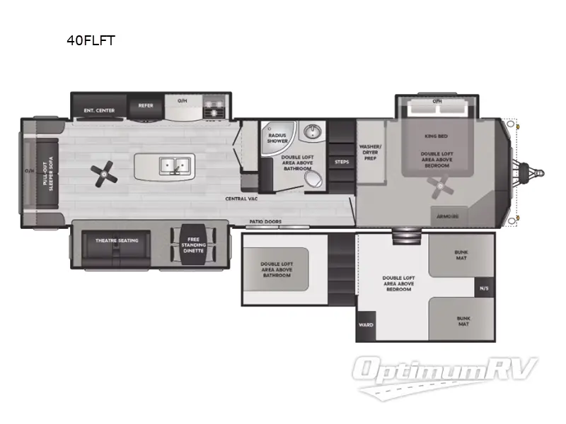 2025 Keystone Residence 40FLFT Floorplan Photo