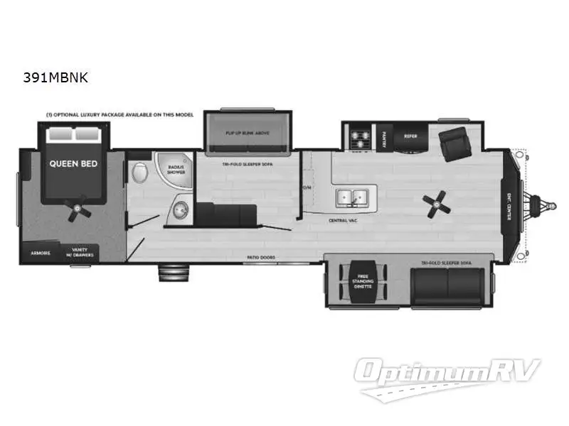 2023 Keystone Retreat 391MBNK RV Floorplan Photo