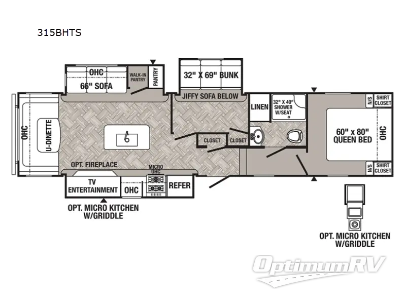 2022 Palomino Puma 315BHTS Floorplan Photo