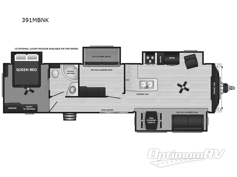 2023 Keystone Retreat 391MBNK RV Floorplan Photo