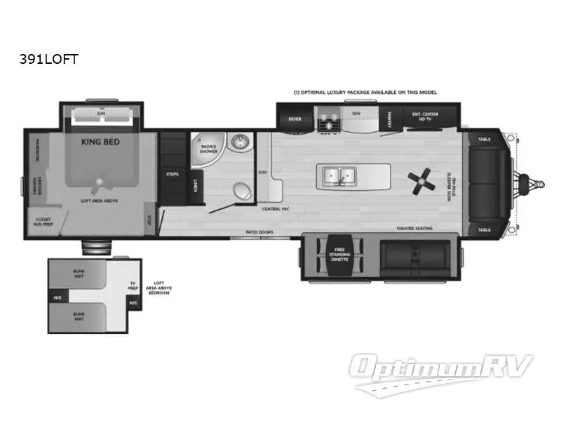 2023 Keystone Retreat 391LOFT Floorplan Photo