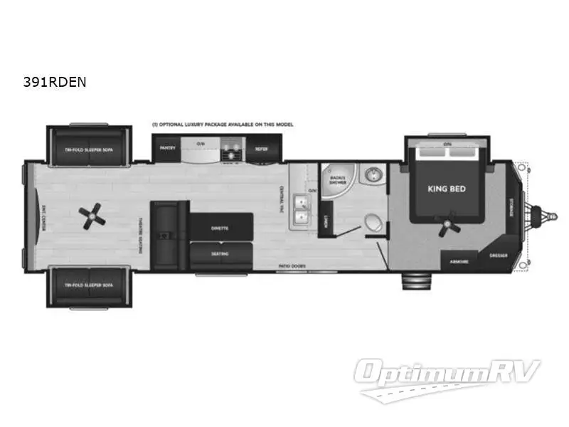 2023 Keystone Retreat 391RDEN RV Floorplan Photo