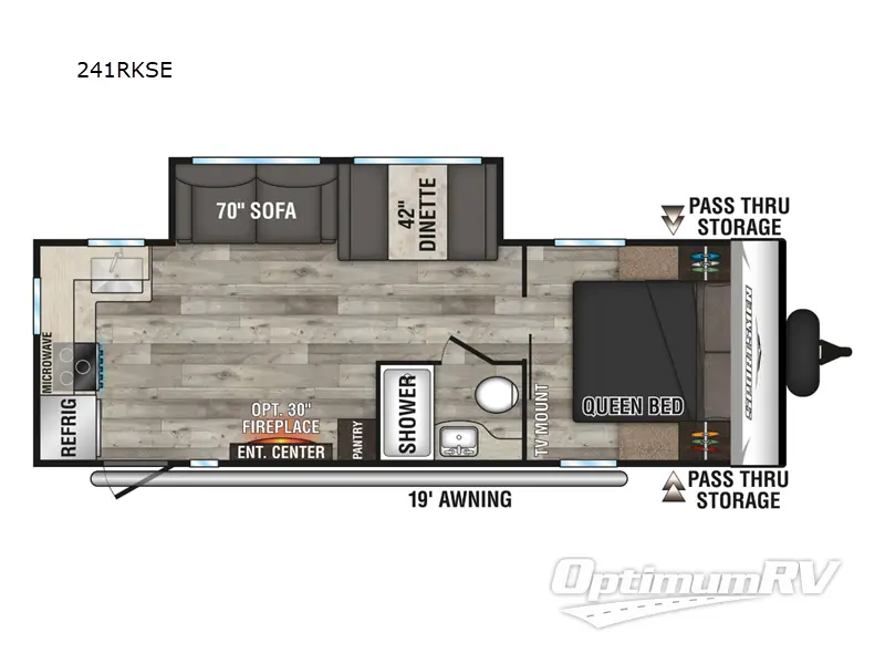 2024 KZ Sportsmen SE 241RKSE Floorplan Photo