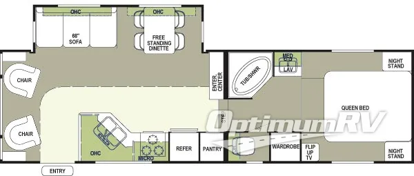 2005 Forest River Rockwood 8283SS Floorplan Photo