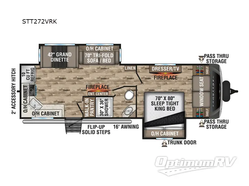 2024 Venture SportTrek Touring Edition STT272VRK RV Floorplan Photo