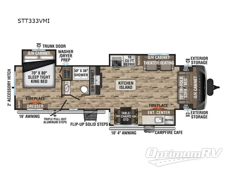 2024 Venture SportTrek Touring Edition STT333VMI Floorplan Photo