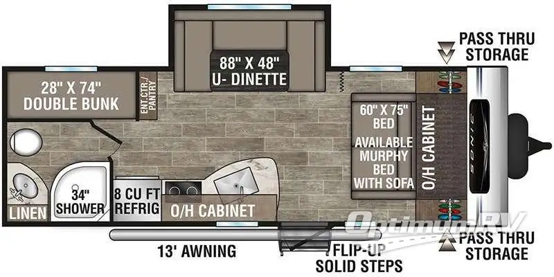 2023 Venture Sonic SN220VBH RV Floorplan Photo