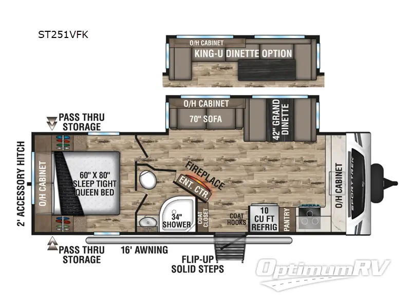 2024 Venture SportTrek ST251VFK RV Floorplan Photo