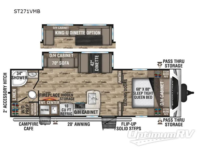 2024 Venture SportTrek ST271VMB Floorplan Photo