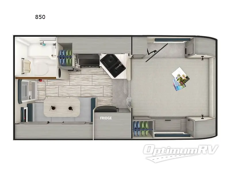 2024 Lance Lance Truck Campers 850 Floorplan Photo