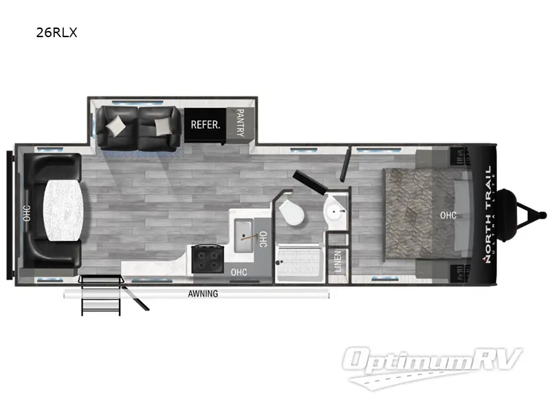 2024 Heartland North Trail 26RLX RV Floorplan Photo