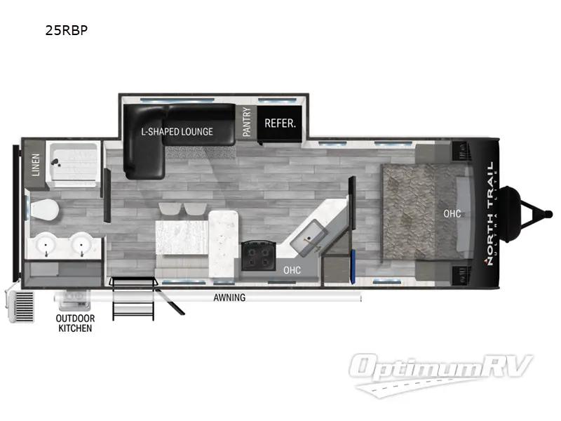 2023 Heartland North Trail 25RBP RV Floorplan Photo