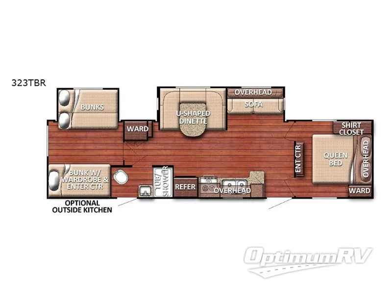 2019 Gulf Stream Conquest 323TBR Floorplan Photo
