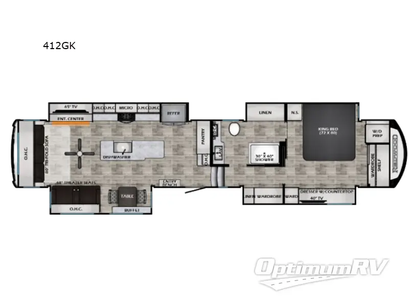 2025 Redwood Redwood 412GK Floorplan Photo