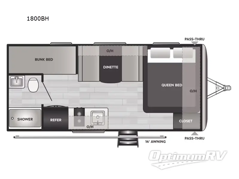 2024 Keystone Springdale Classic Mini 1800BH RV Floorplan Photo