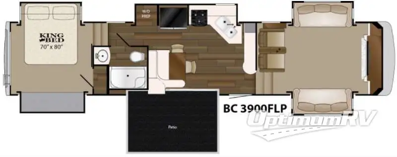 2016 Heartland Big Country 3900FLP Floorplan Photo