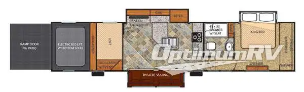 2014 Forest River Vengeance Touring Edition 39R12 Floorplan Photo